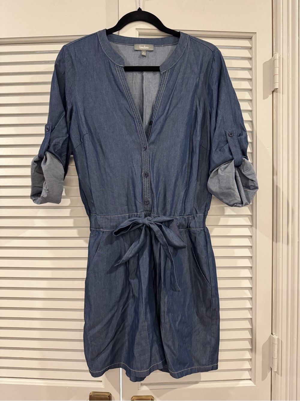 Neiman Marcus Blue Denim Shirt Label